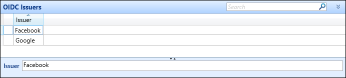 OIDC Issuers reference data